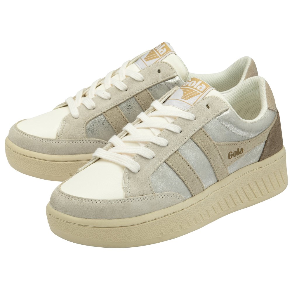 Gola Classics Women's Superslam Blaze Sneakers - Silver/Wheat/Feather Grey