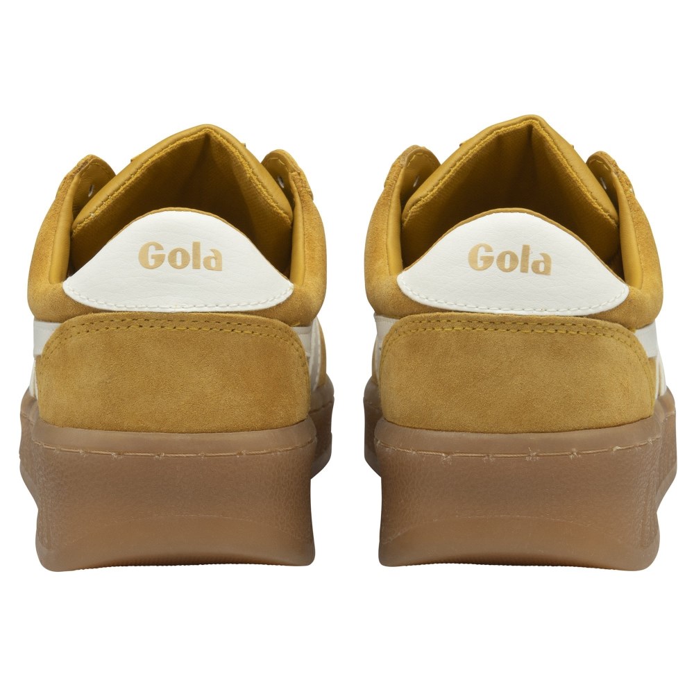 Gola Classics Women's Grandslam Suede Sneakers - Sun/Off White/Gum