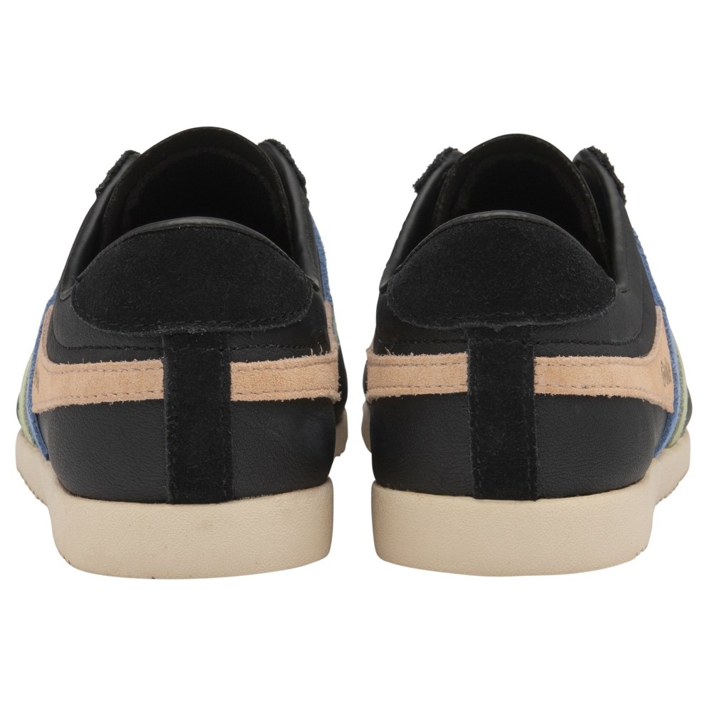 Gola Classics Women's Bullet Trident Sneakers - Black/Patina Green/Vista Blue