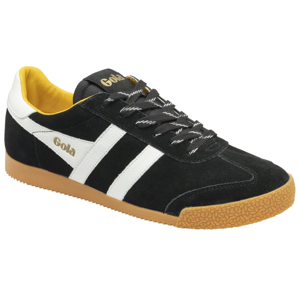 Gola Classics Men's Elan 120 Suede Sneakers - Black/White