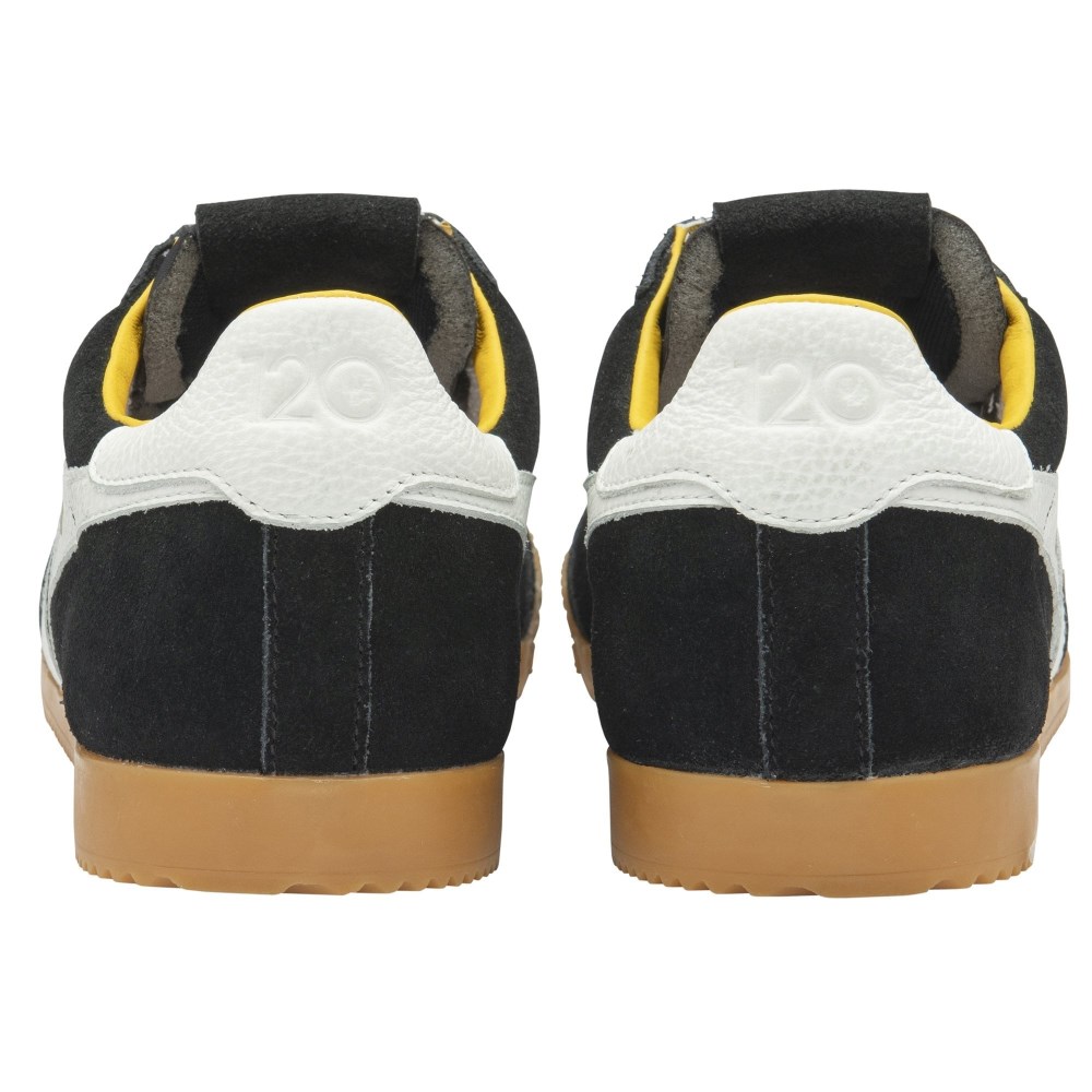Gola Classics Men's Elan 120 Suede Sneakers - Black/White