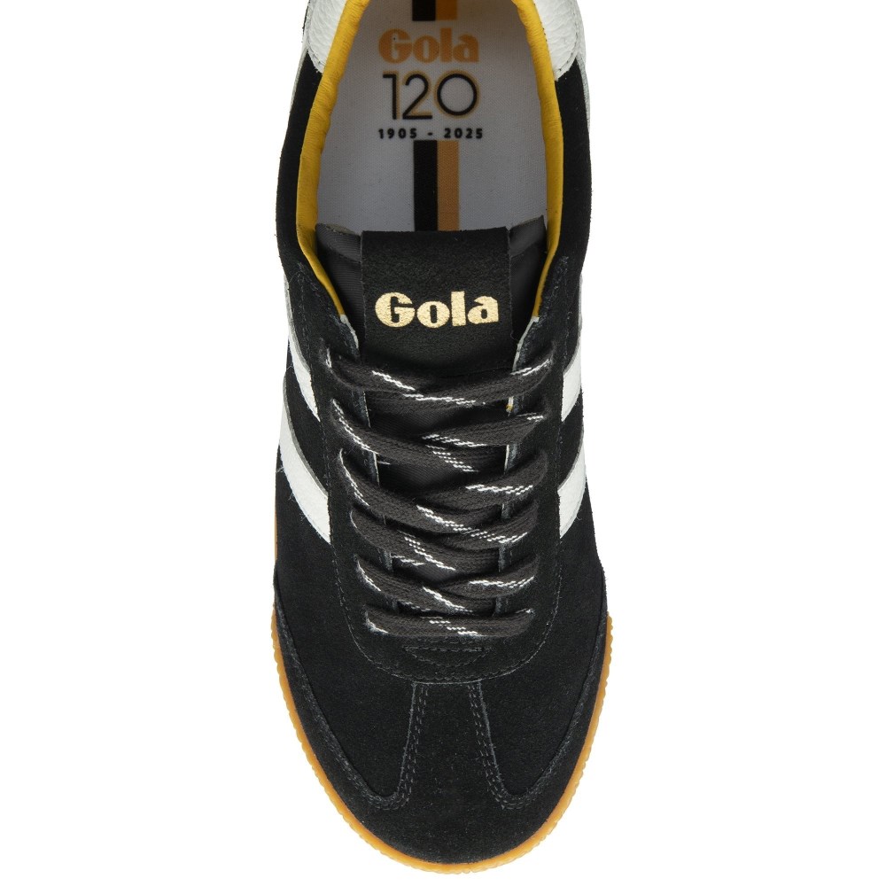 Gola Classics Men's Elan 120 Suede Sneakers - Black/White