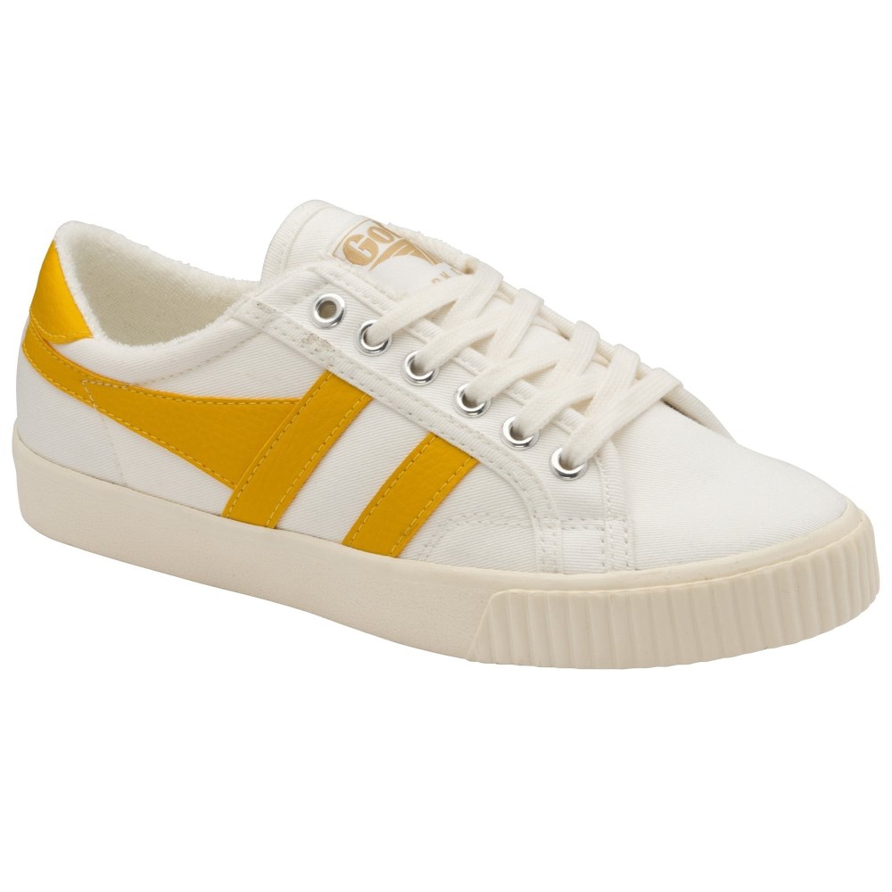 Vegan Gola Classics Women's Tennis Mark Cox Sneakers - Off White/Sun