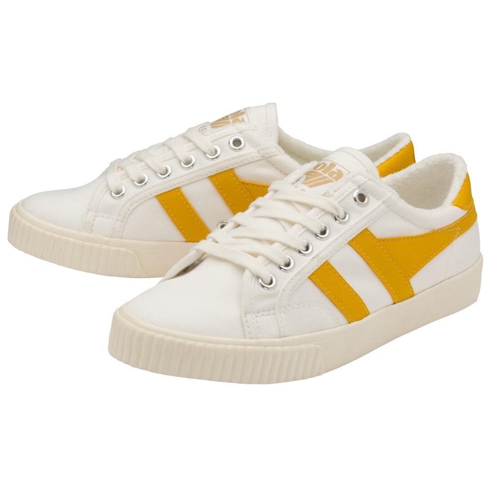 Vegan Gola Classics Women's Tennis Mark Cox Sneakers - Off White/Sun