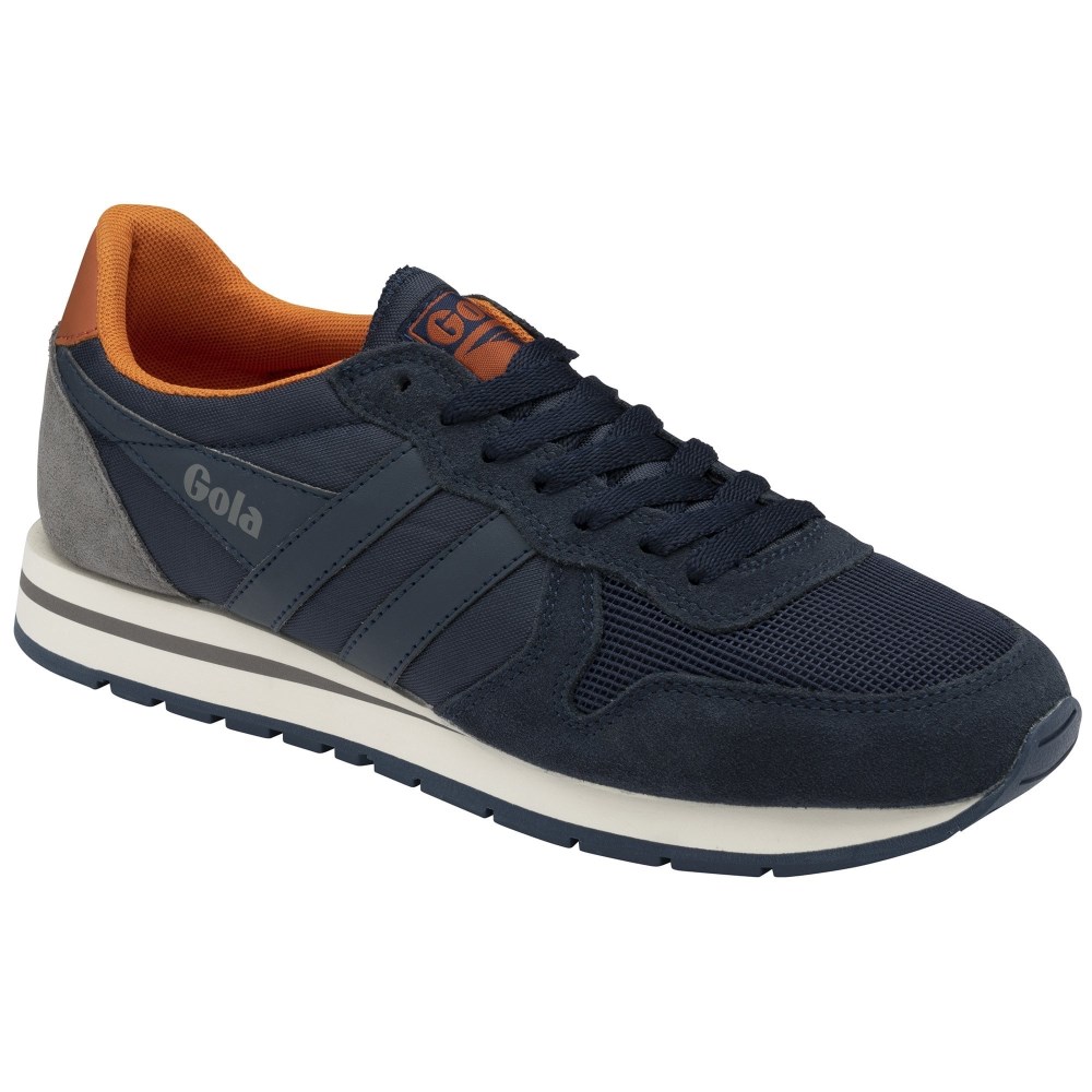 Gola Classics Men's Daytona Sneakers - Navy/Ash/Moody Orange