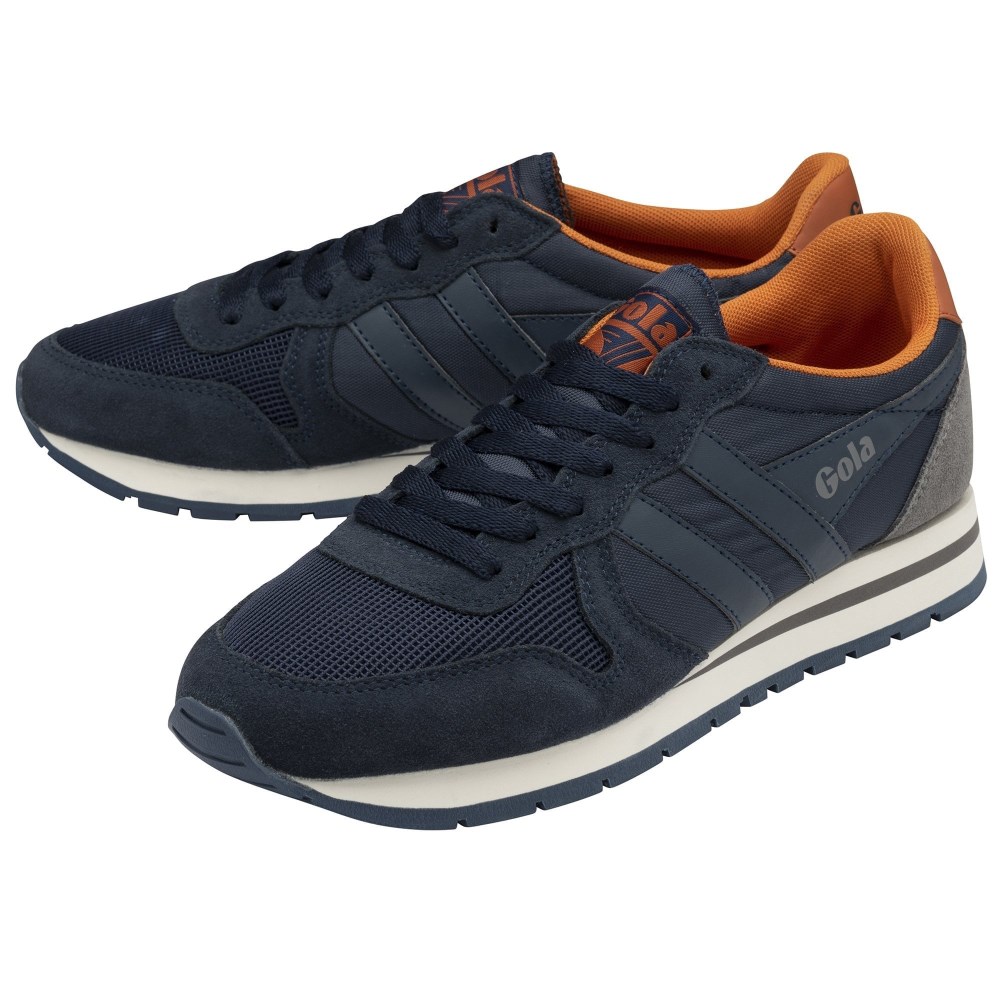 Gola Classics Men's Daytona Sneakers - Navy/Ash/Moody Orange