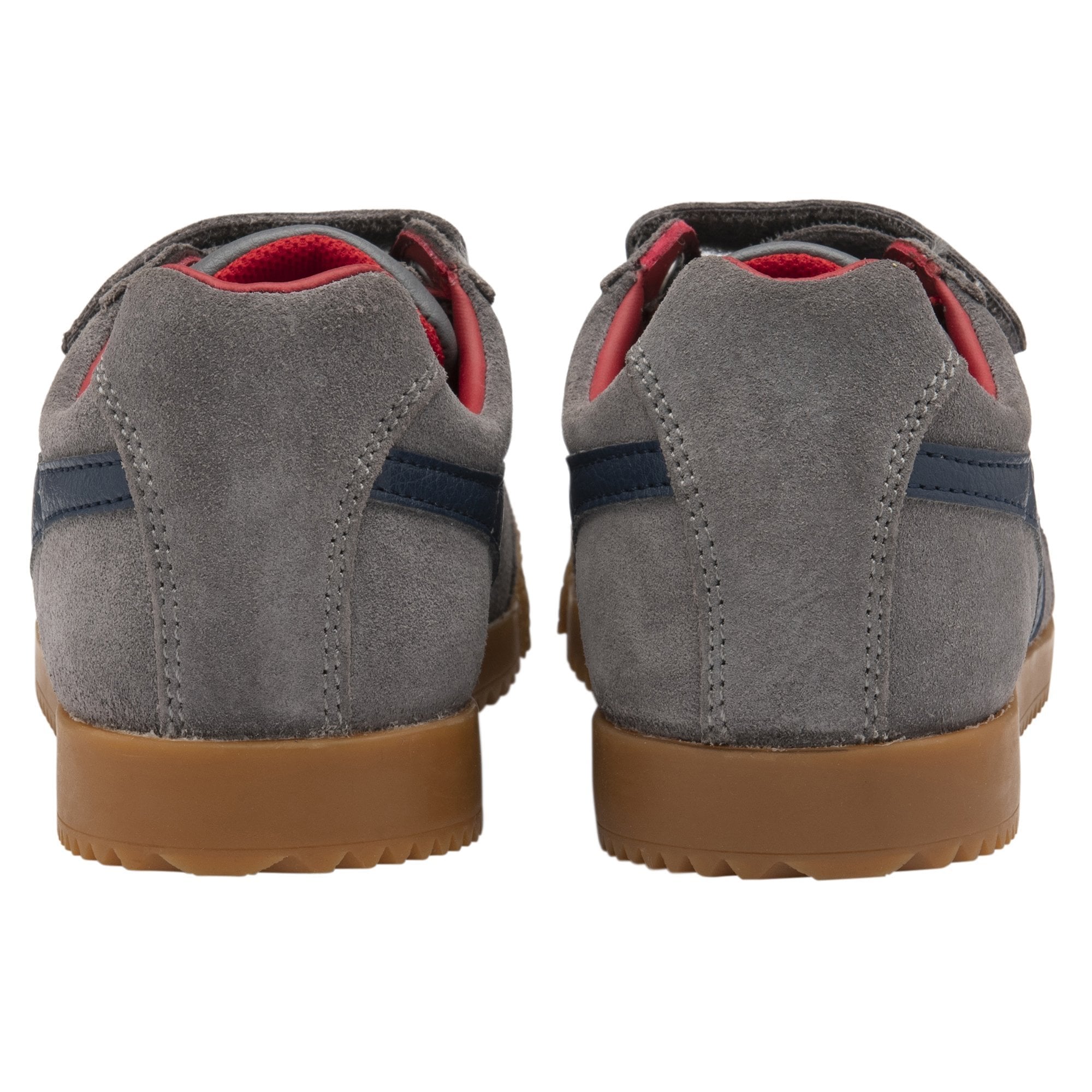 Gola Classics Kids' Harrier Strap Sneakers - Ash/Navy/Deep Red