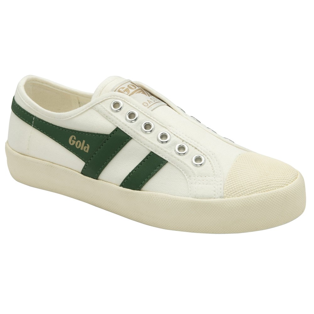 Vegan Gola Classics Women's Coaster Slip - Off White/Green