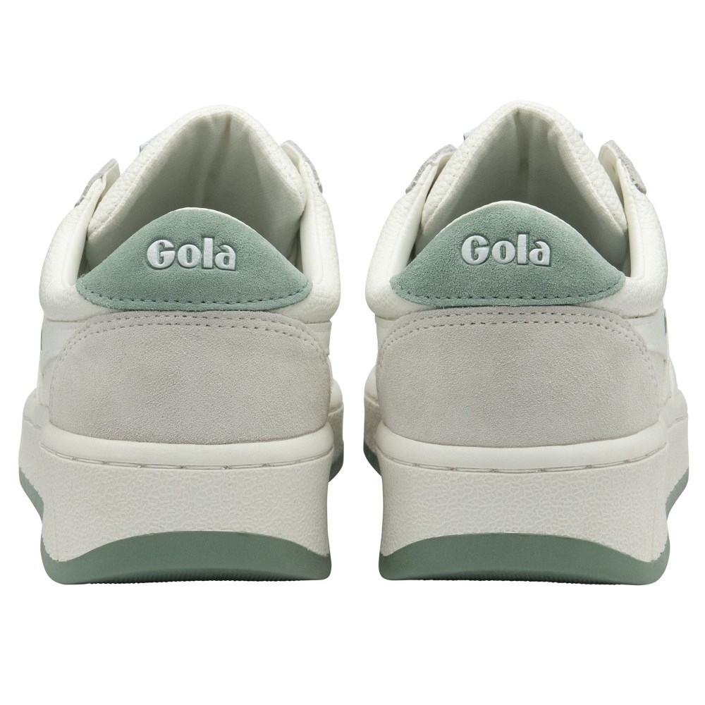 Gola Classics Women's Grandslam '88 Sneakers - White/White/Green Mist