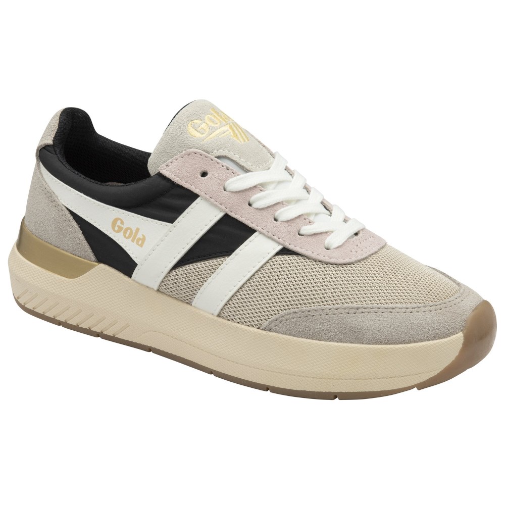 Gola Classics Women's Raven Sneakers - Wheat/Black/Feather Grey