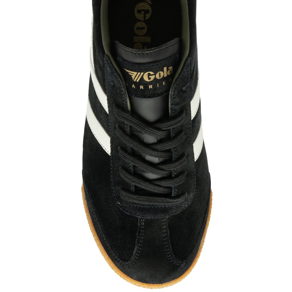 Gola Classics Men's Harrier Suede Sneakers - Black/Off White/Khaki