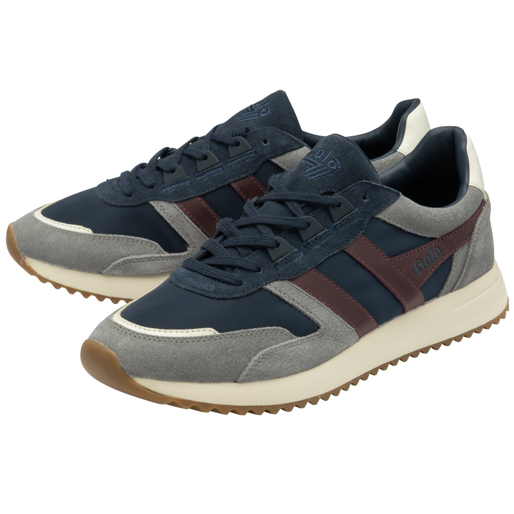 Gola Classics Men's Chicago Sneakers - Navy/Ash/Burgundy