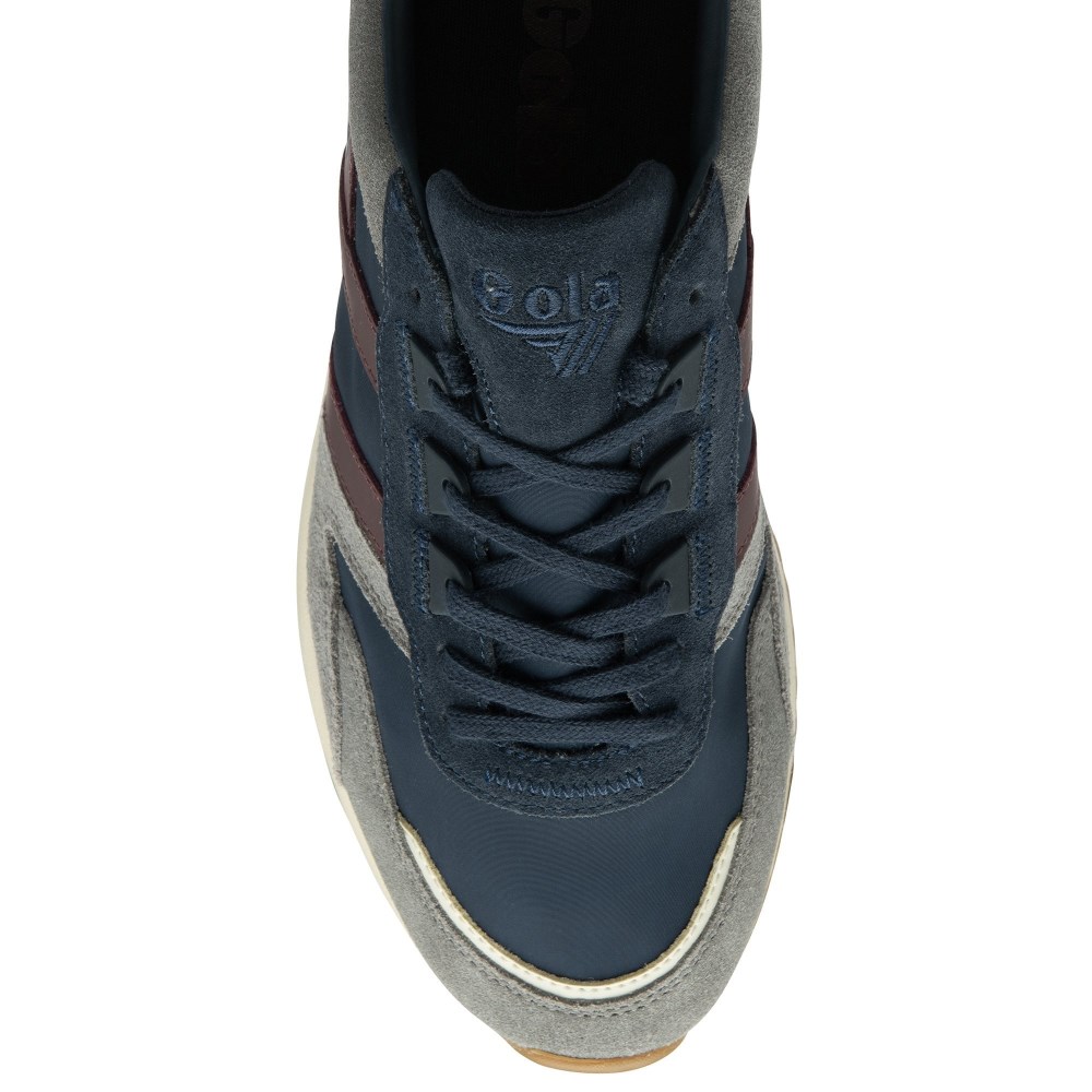 Gola Classics Men's Chicago Sneakers - Navy/Ash/Burgundy