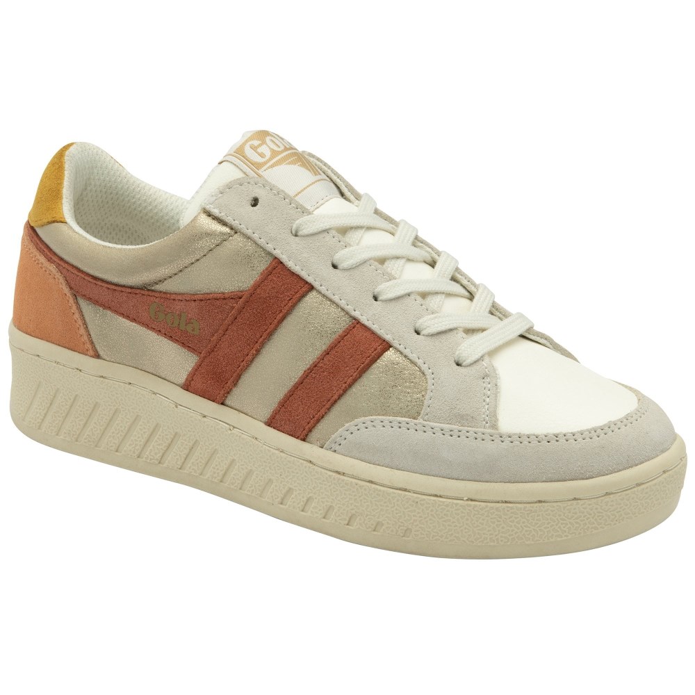 Gola Classics Women's Superslam Blaze Sneakers - Gold/Orange Spice/Sun