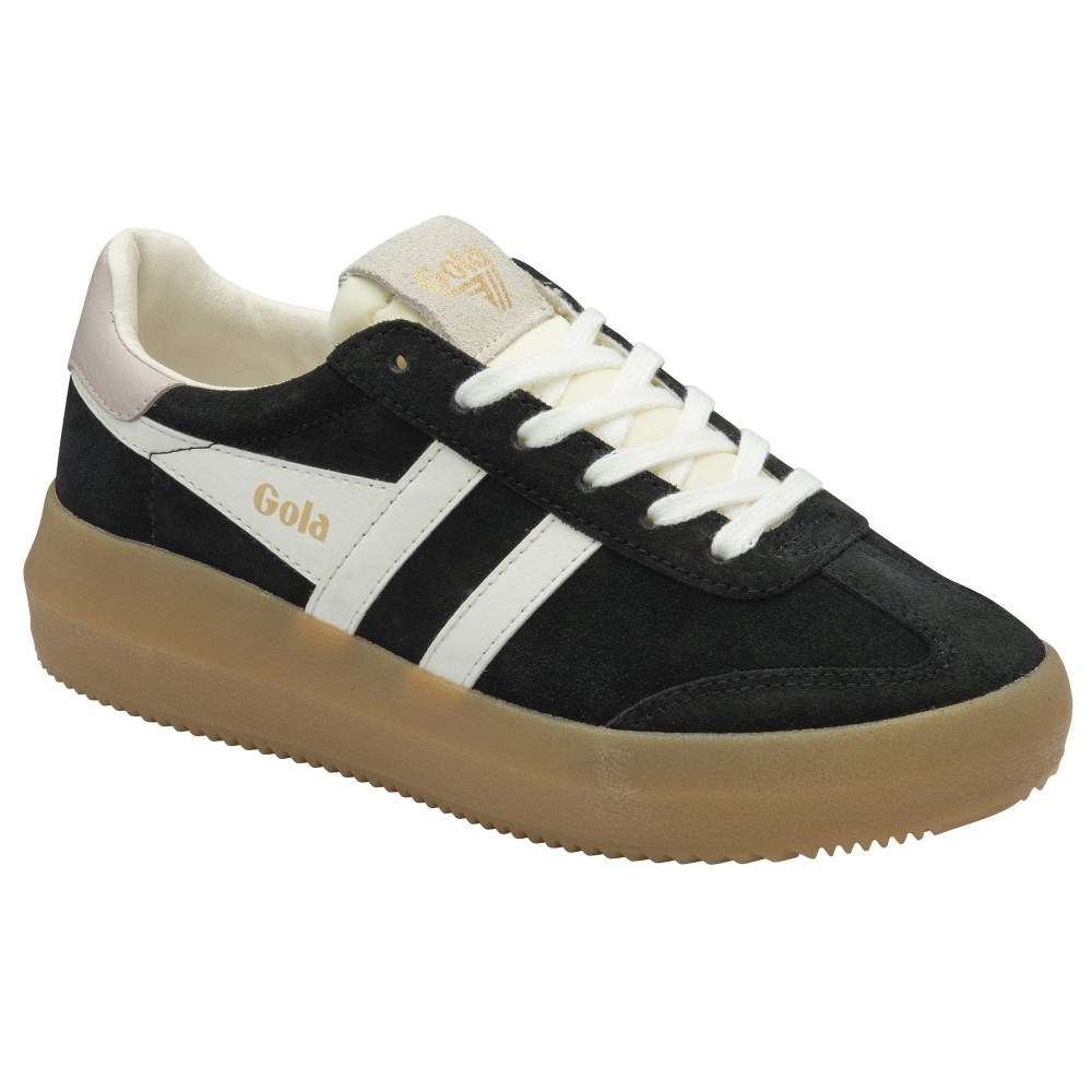 Gola Classics Women's Athena Sneakers - Black/Off White/Rose/Gum