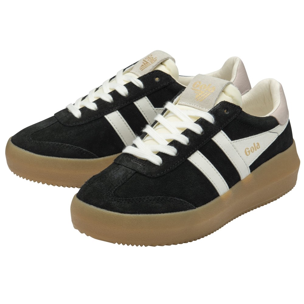 Gola Classics Women's Athena Sneakers - Black/Off White/Rose/Gum