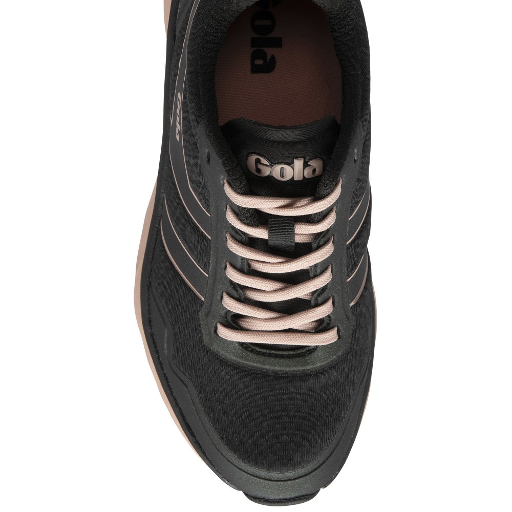 Gola Performance Women's Typhoon Sneakers - Black/Pearl Pink