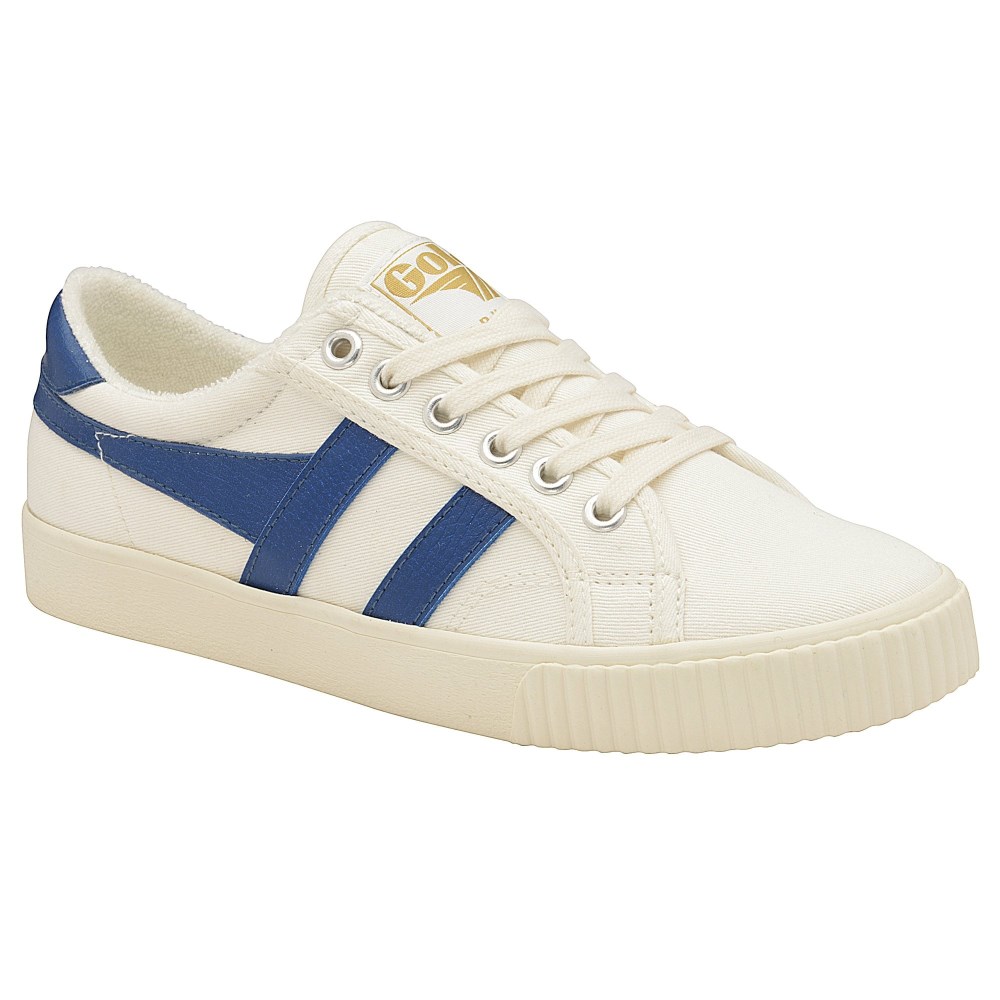 Vegan Gola Classics Women's Tennis Mark Cox Sneakers - Off White/Vintage Blue
