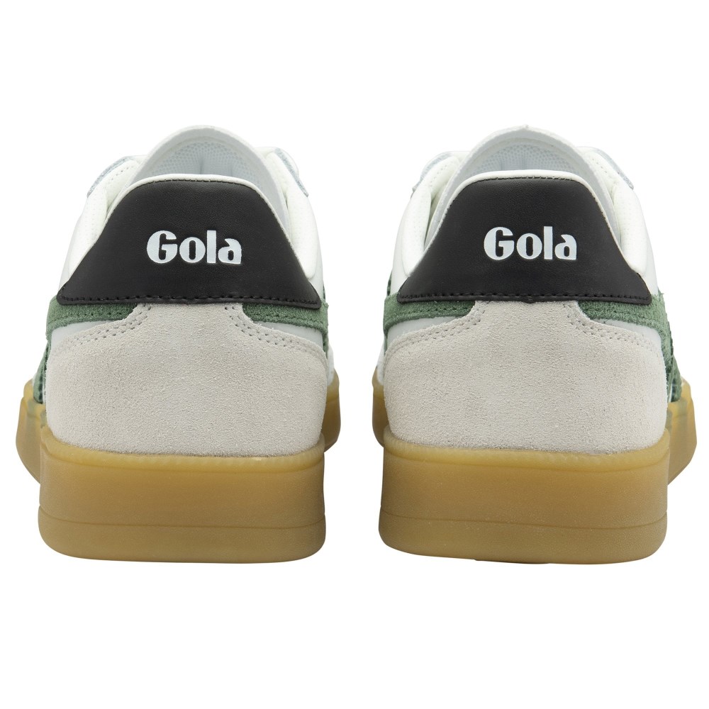 Gola Classics Men's Viper Leather Sneakers - White/Evergreen/Black/Gum