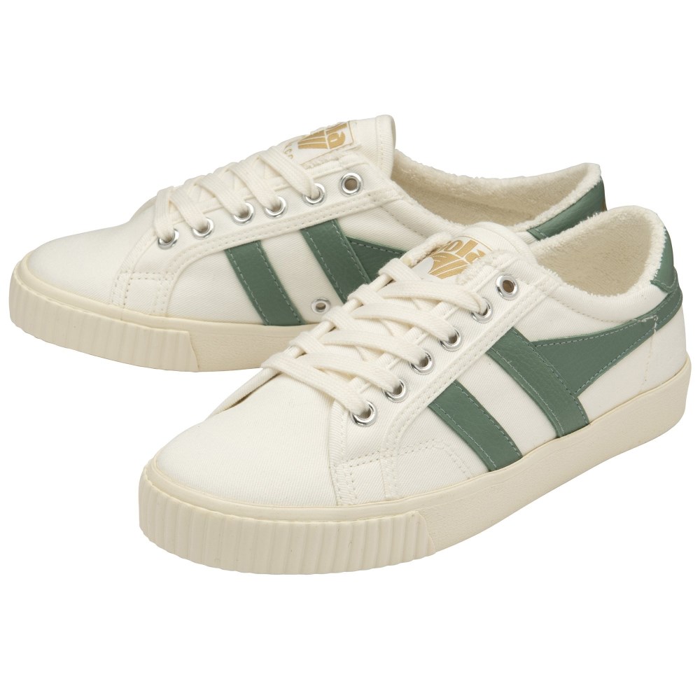 Vegan Gola Classics Women's Tennis Mark Cox Sneakers - Off White/Green Mist