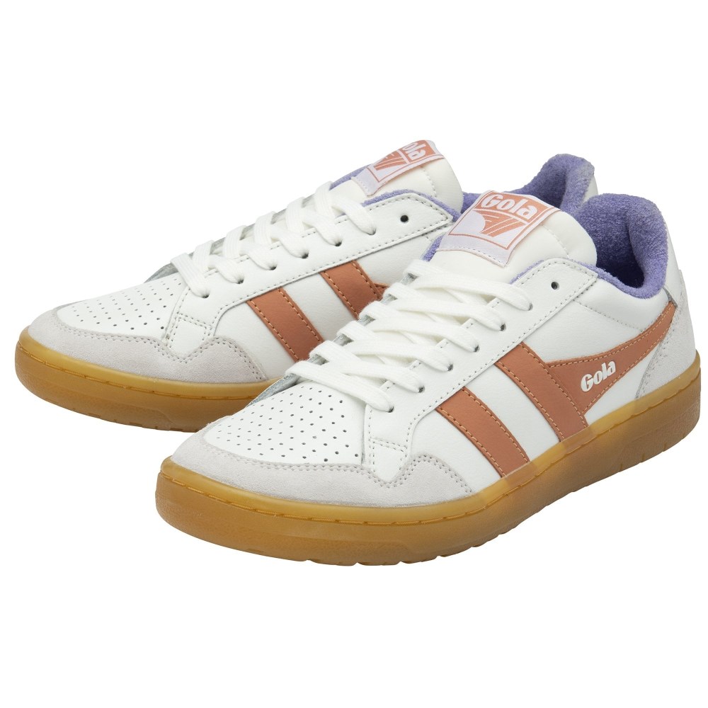 Gola Classics Women's Eagle '86 Sneakers - White/Terracotta/Wisteria/Gum