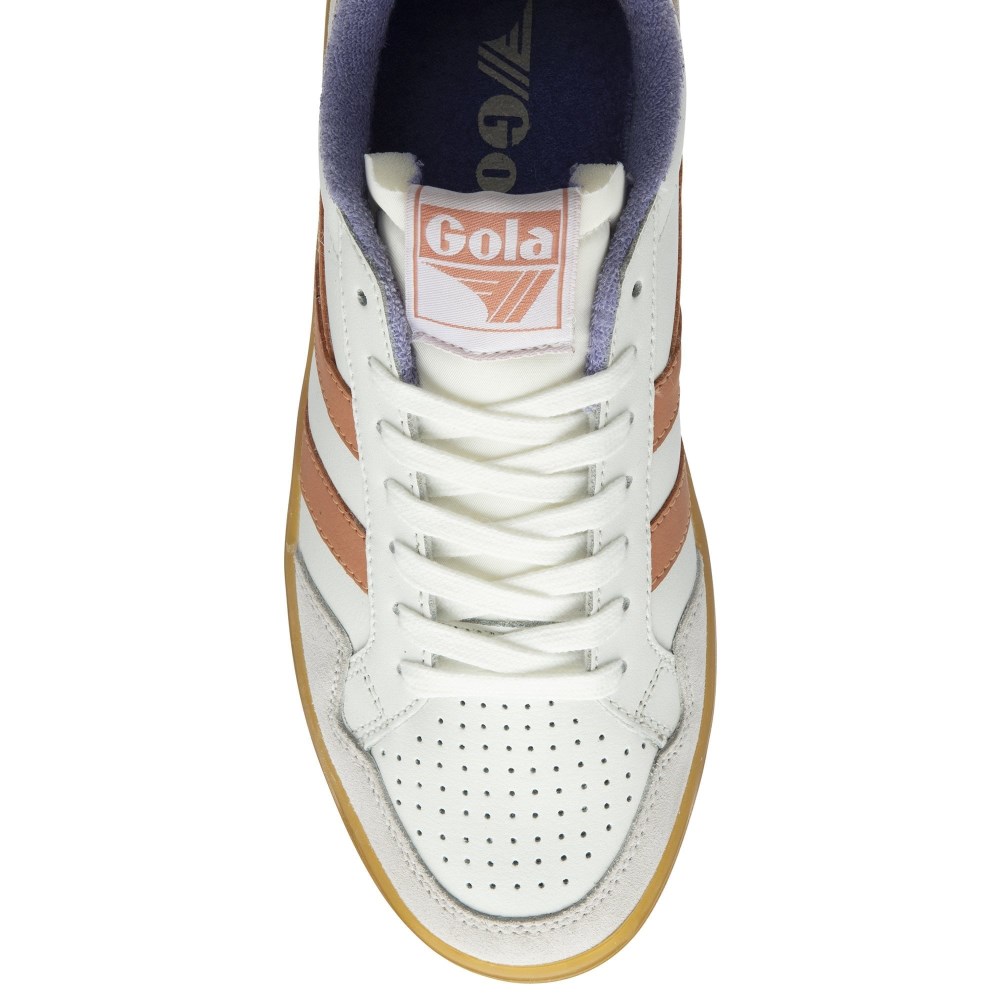 Gola Classics Women's Eagle '86 Sneakers - White/Terracotta/Wisteria/Gum