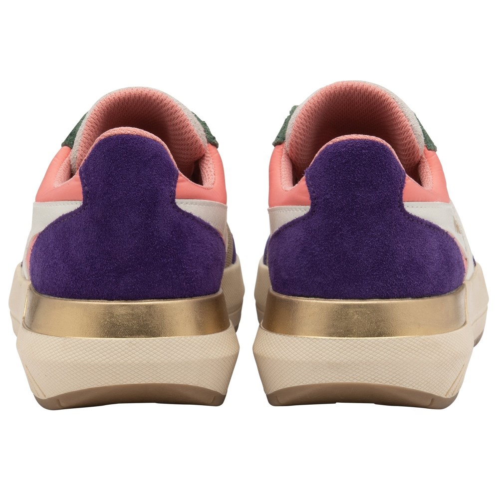 Gola Classics Women's Raven Sneakers - Wheat/Coral Pink/Royal Purple