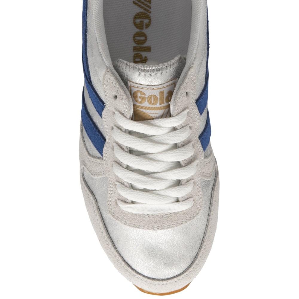 Gola Classics Women's Daytona Blaze Sneakers - White/Sapphire/Foxglove