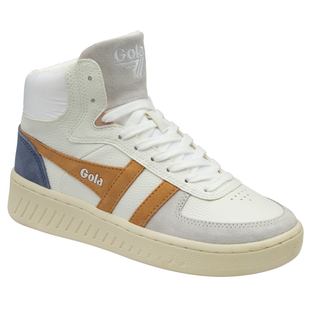 Gola Classics Women's Slam Trident Sneakers - White/Salmon/Moonlight