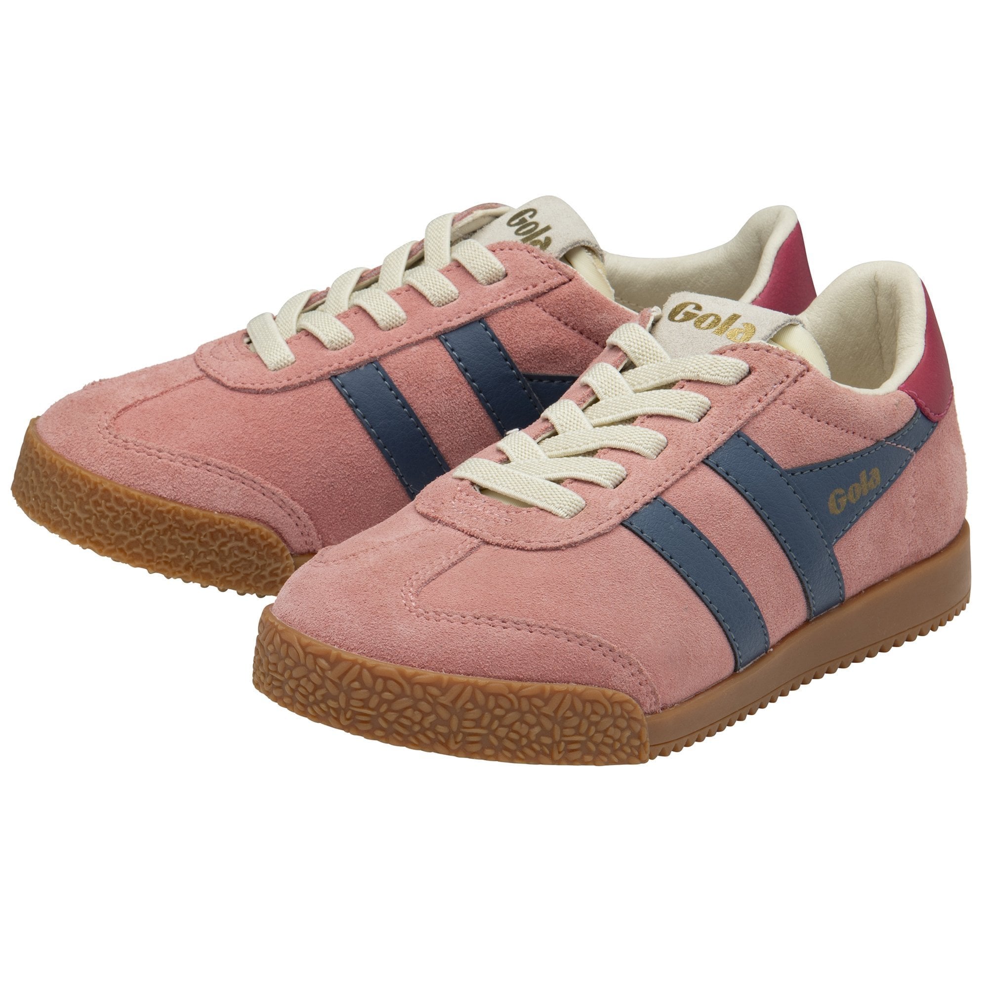 Gola Classics Kids' Elan Sneakers - Coral Pink/Moonlight/Raspberry