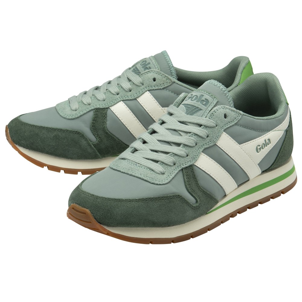 Gola Classics Women's Daytona Chute Sneakers - Green Mist/Evergreen/Off White