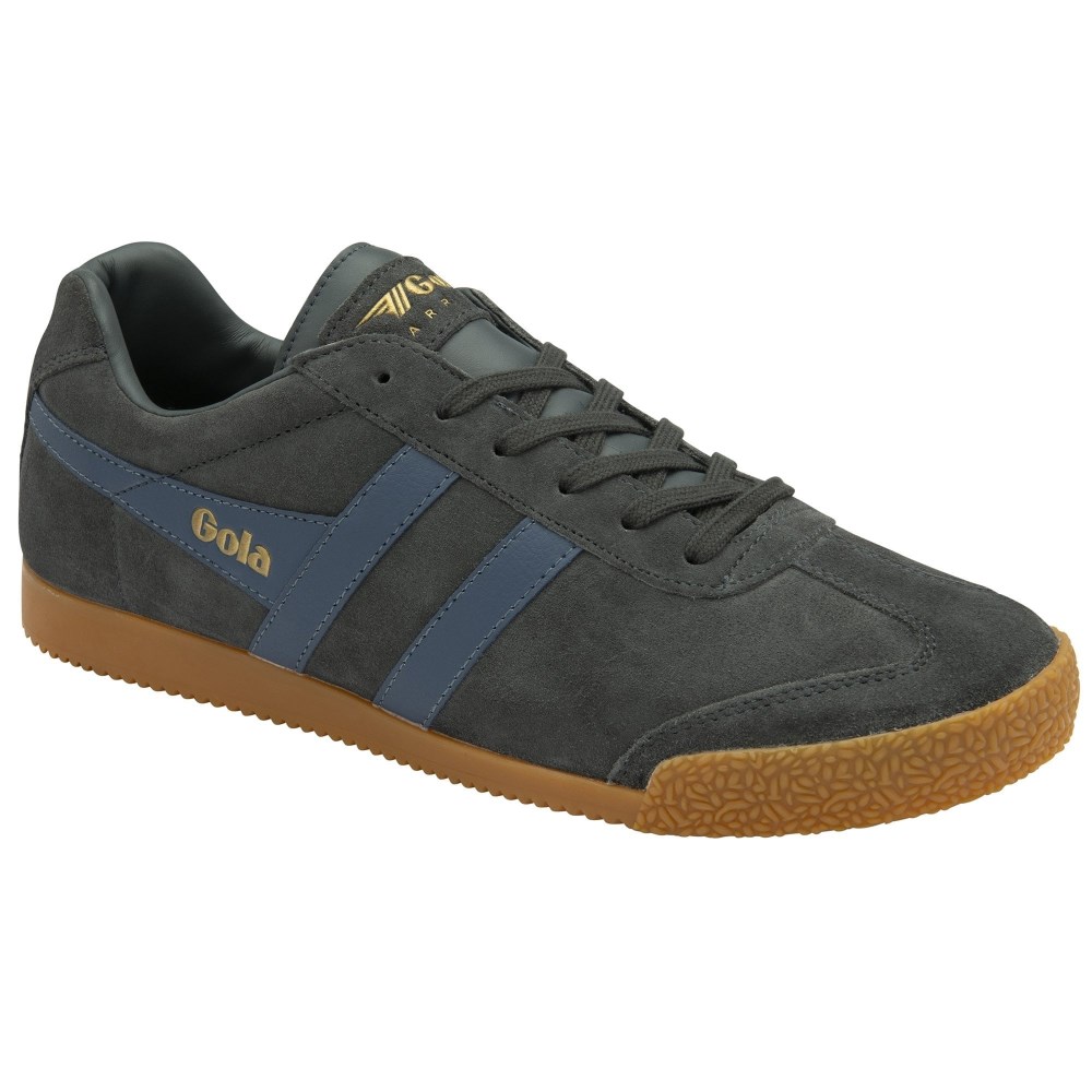Gola Classics Men's Harrier Suede Sneakers - Storm/Moonlight