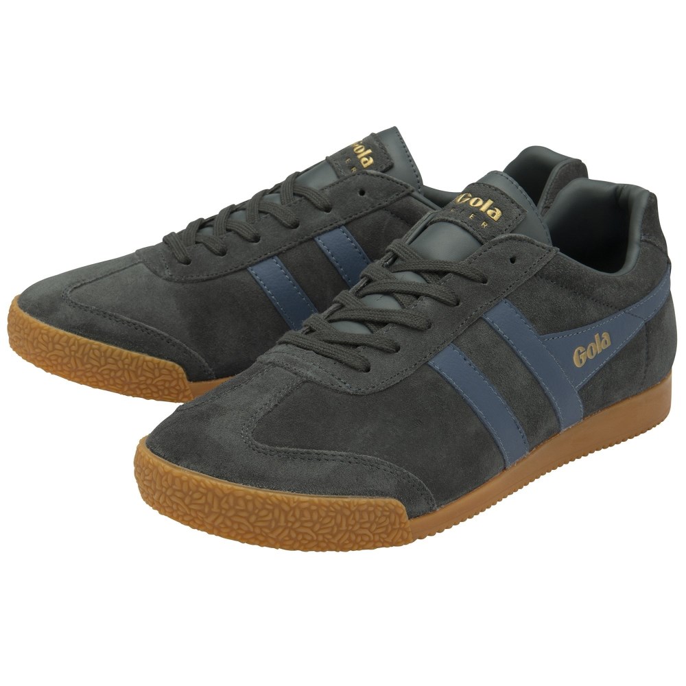 Gola Classics Men's Harrier Suede Sneakers - Storm/Moonlight