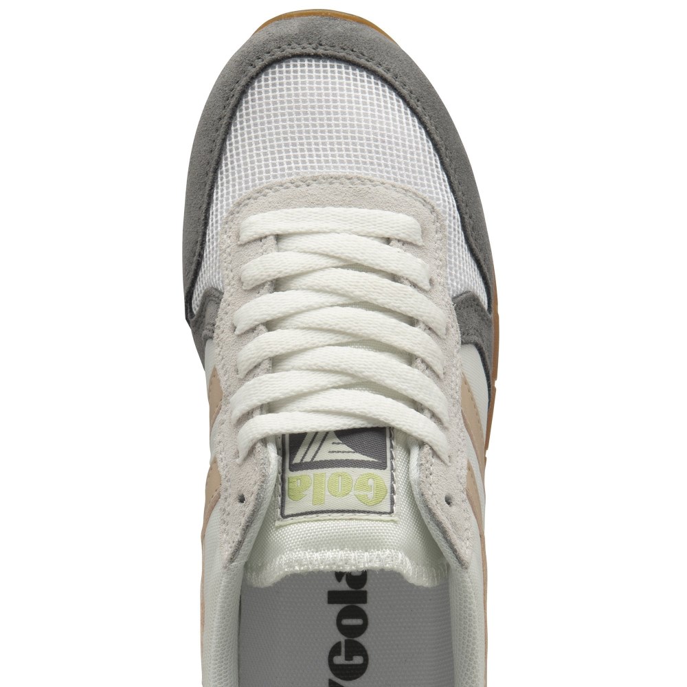 Gola Classics Women's Daytona Sneakers - White/Pearl Pink/Patina Green