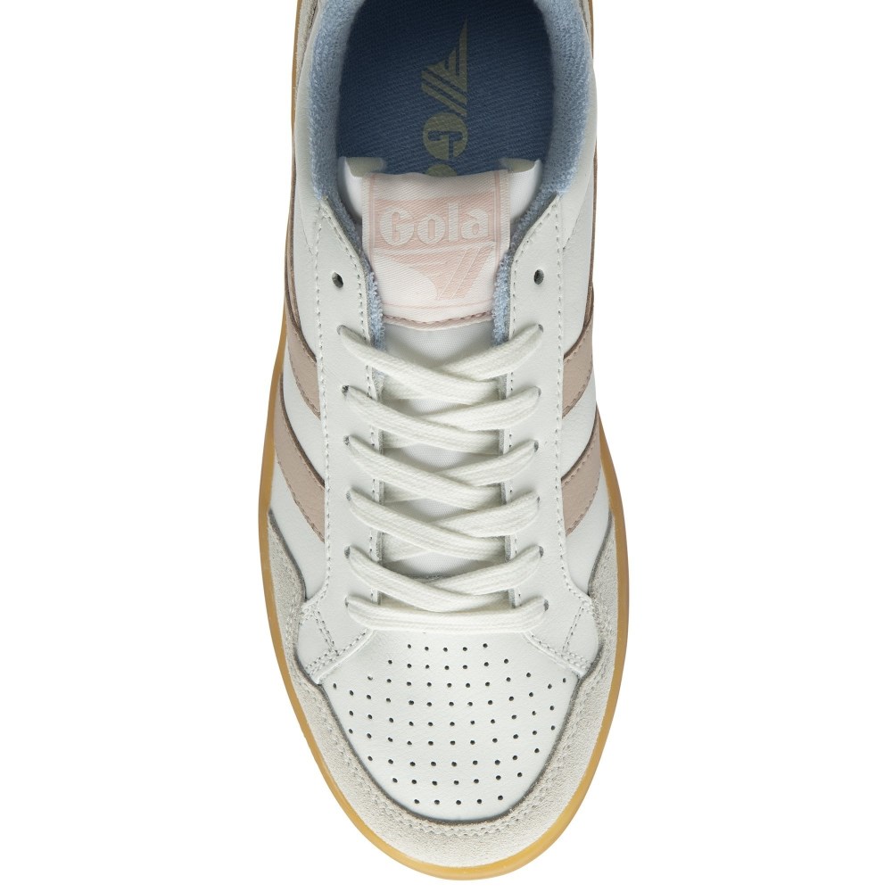 Gola Classics Women's Eagle '86 Sneakers - White/Rose/Air/Gum