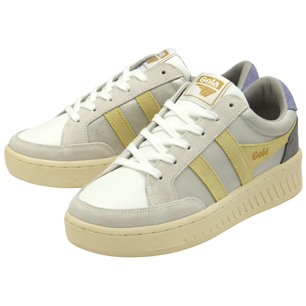 Gola Classics Women's Superslam Blaze Sneakers - Silver/Lemon/Lavender