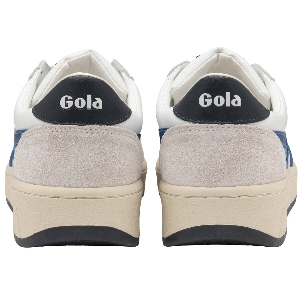 Gola Classics Men's Grandslam Classic Sneakers - White/Marine Blue/Navy