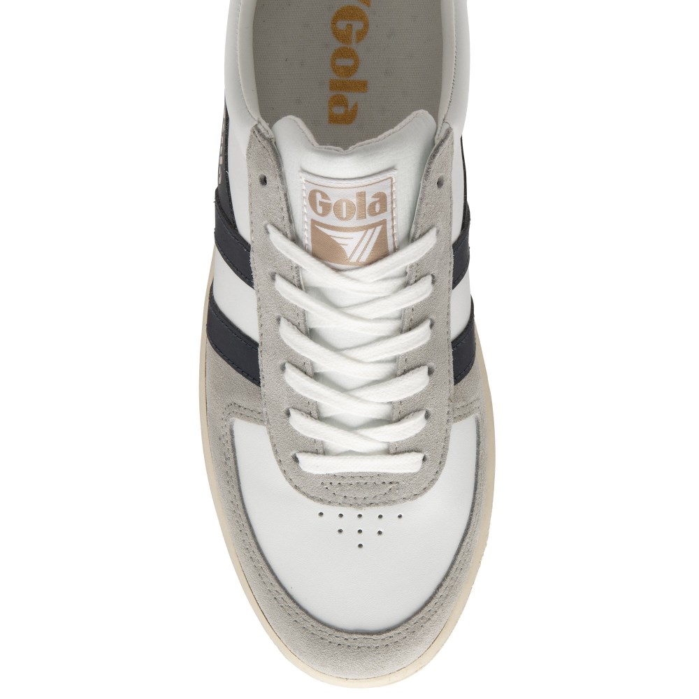 Gola Classics Men's Grandslam Quadrant Sneakers - White/Light Grey/Navy