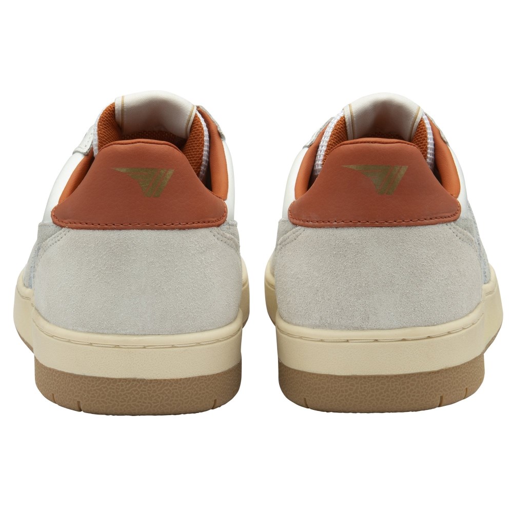 Gola Classics Men's Hawk Sneakers - White/Smoke/Moody Orange