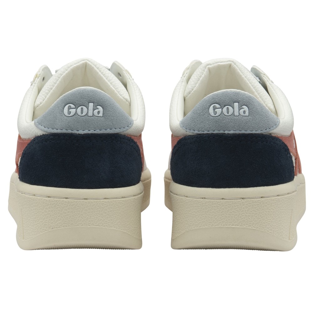 Gola Classics Women's Grandslam Trident Sneakers - White/Clay/Iceberg
