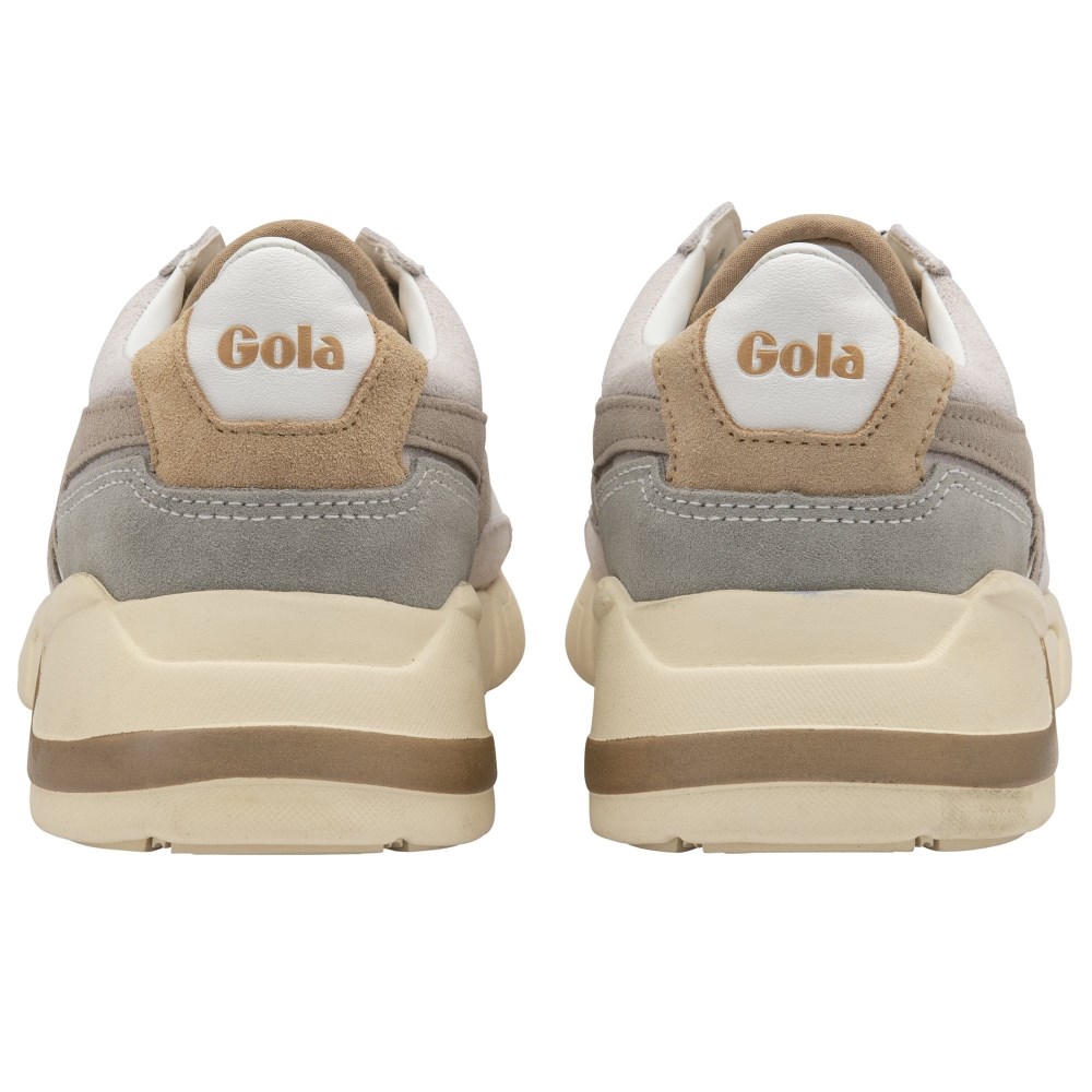 Gola Classics Women's Eclipse Pure Sneakers - White/Feather Grey/Oat