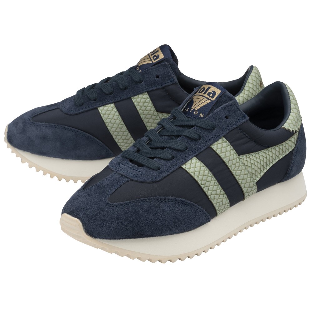 Gola Classics Women's Boston '78 Snake Sneakers - Navy/Sage