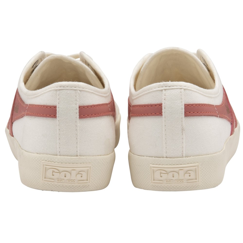 Vegan Gola Classics Women's Coaster - Off White/Coral Pink