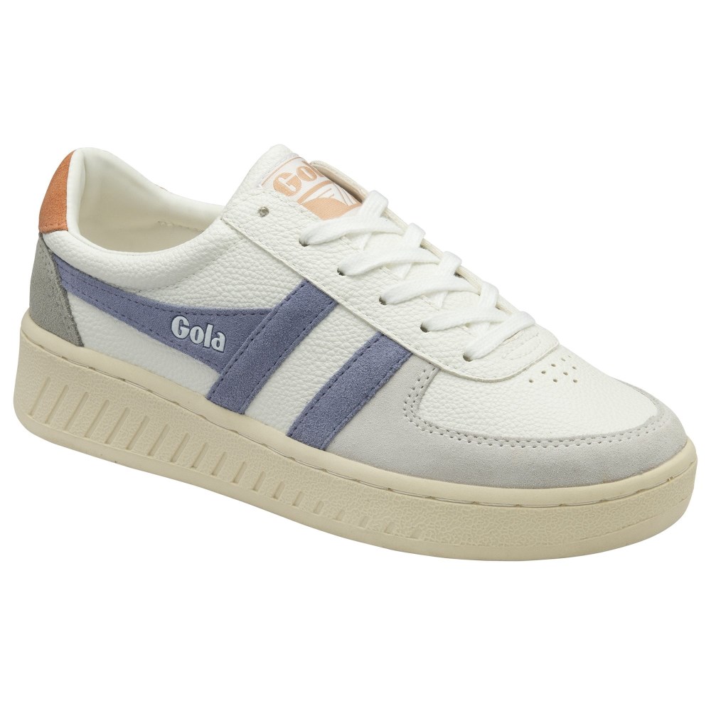 Gola Classics Women's Grandslam Trident Sneakers - White/Lavender/Terracotta
