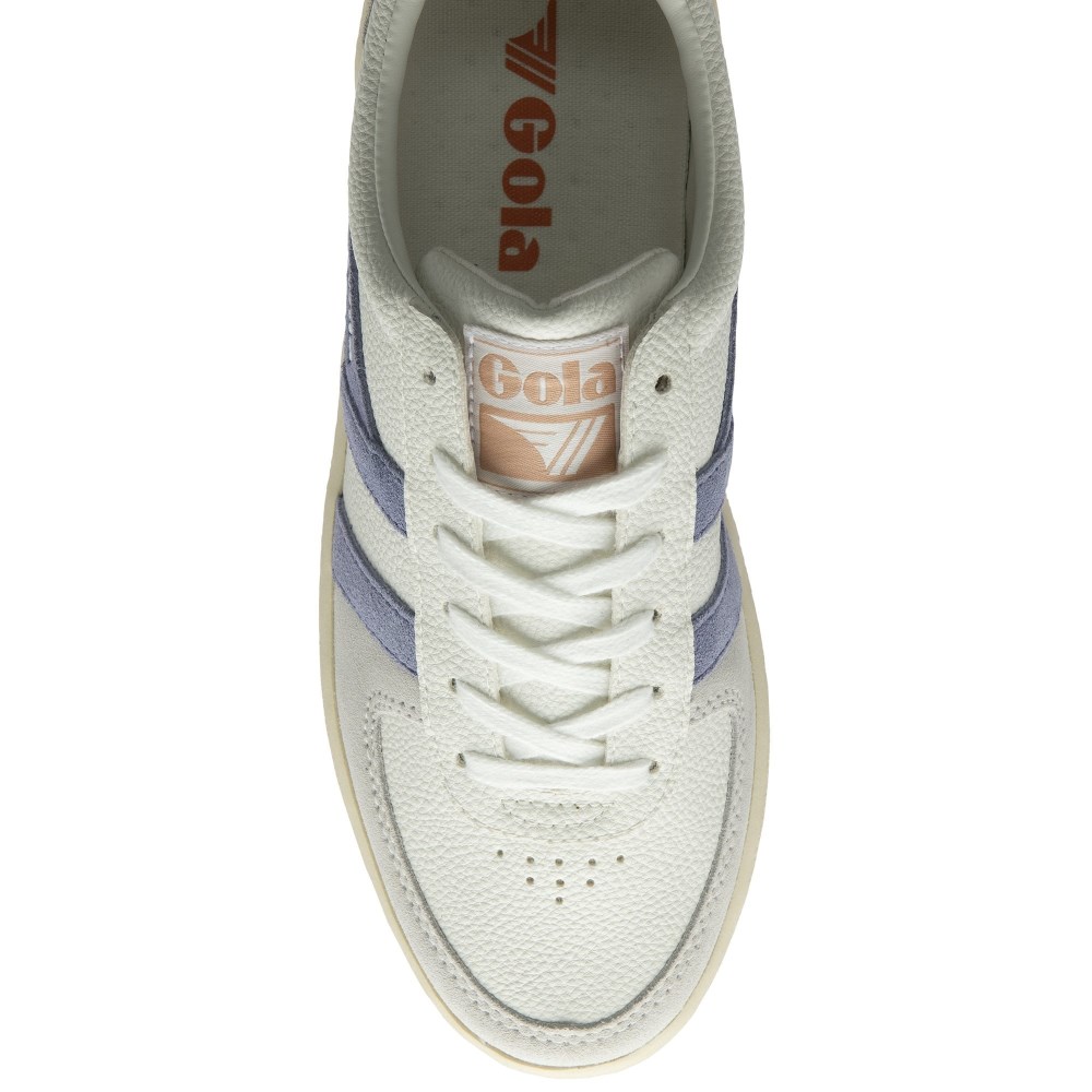 Gola Classics Women's Grandslam Trident Sneakers - White/Lavender/Terracotta