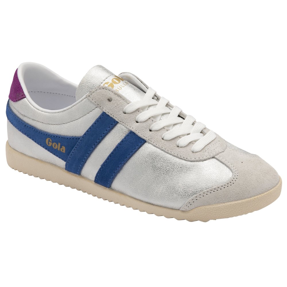 Gola Classics Women's Bullet Blaze Sneakers - White/Sapphire/Foxglove