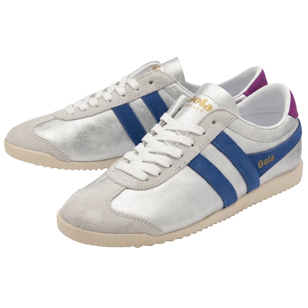 Gola Classics Women's Bullet Blaze Sneakers - White/Sapphire/Foxglove
