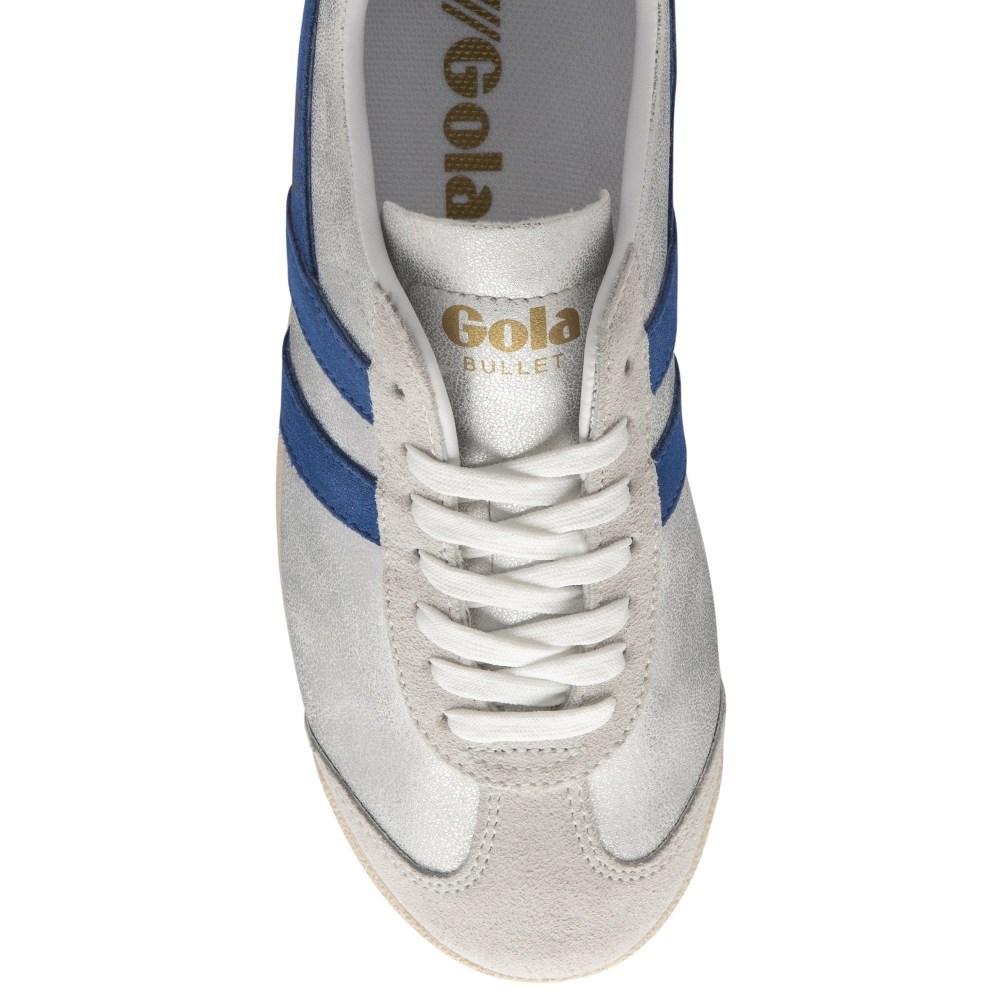 Gola Classics Women's Bullet Blaze Sneakers - White/Sapphire/Foxglove