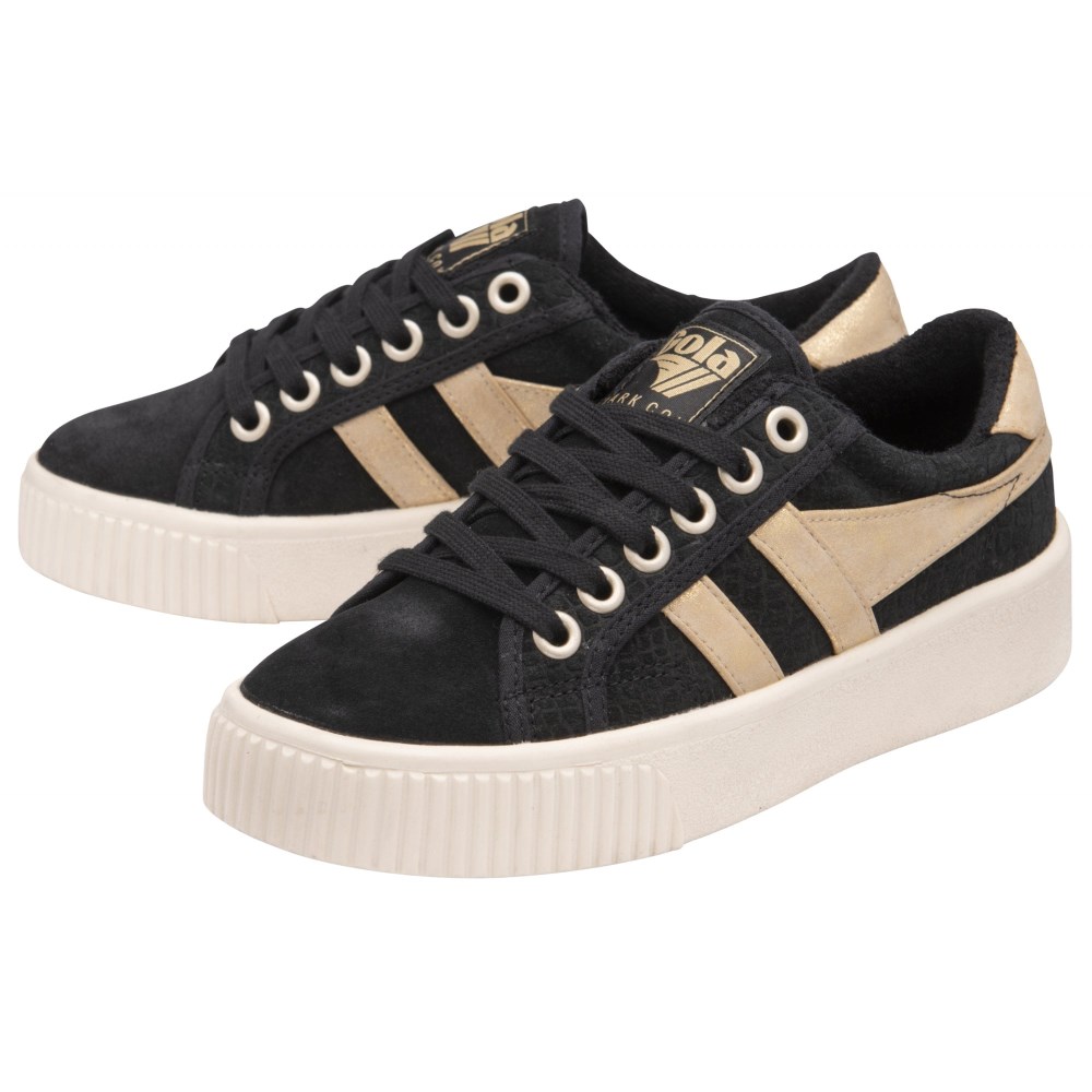 Gola Classics Women's Baseline Mark Cox Mirror - Black/Gold