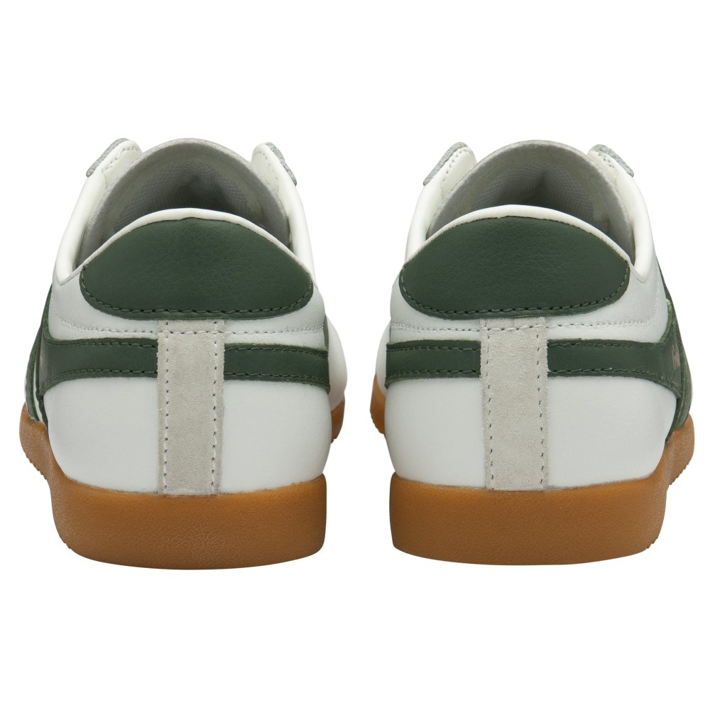 Gola Classics Women's Bullet Leather Sneakers - White/Evergreen/Gum